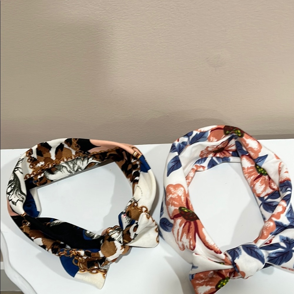 Floral Print Headbands - Multicolor